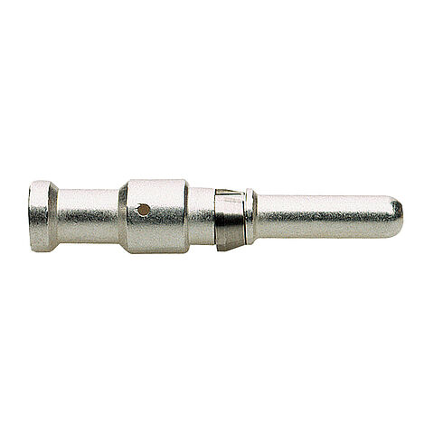 Pin contact for crimp terminal from the series MO 3P and MO 3.1P, silver-plated and with terminal cross-section 1,5qmm