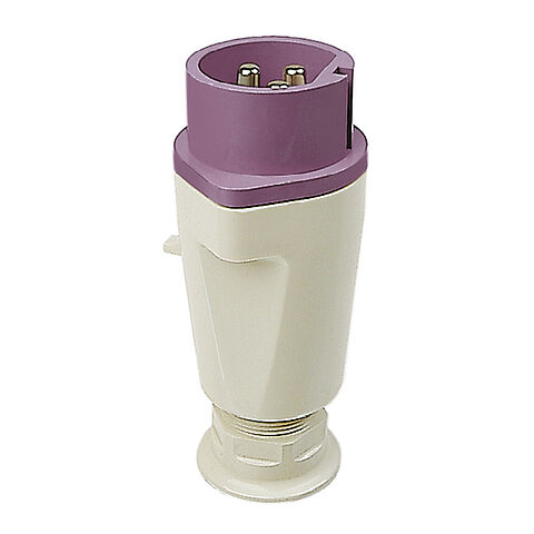 NORVO plug 16A 2P 10h for low voltage with large cable gland, PG 21