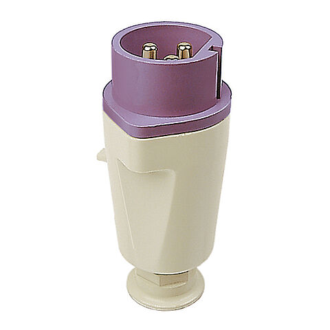 NORVO plug 32A 2P 10h for low voltage with large cable gland, PG 21